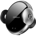 Black wireless car phone charger holder with Qi standard, adjustable 63-88mm, ABS and silicone build