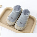 Spring and autumn baby soft sole toddler shoes in multiple colours, cotton upper, round toe, flat heel, sizes 20-25 cm