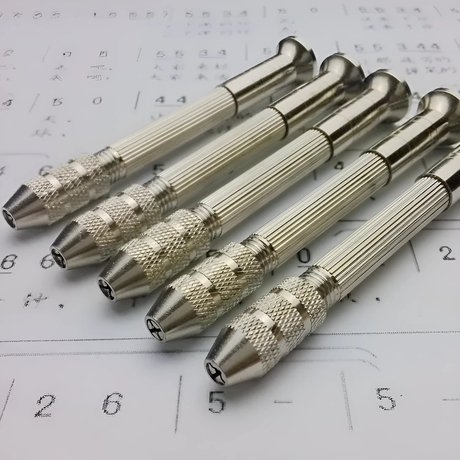 Hand twist drill with manual reamer for soft material drilling, 93mm length, metal construction