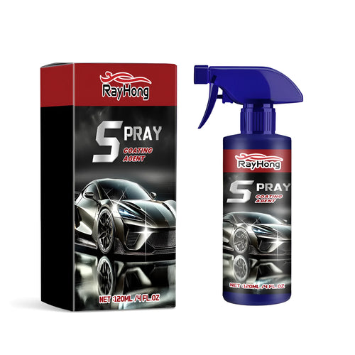 Auto Refresh car polishing spray bottle measuring 10.7cm by 7cm in its box.