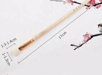 Natural wool painting brush for ceramic tracing and watercolour oil painting in various sizes