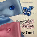 Princess style adjustable bow dog headband in blue colour on small dog