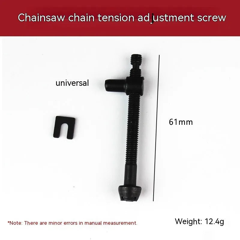 Chainsaw tension adjustment wire set showing multiple nylon thread spools in different diameters from 0.3mm to 1.2mm