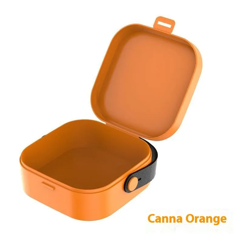 Medium portable storage box for data cables and Bluetooth headsets in Nordic White colour