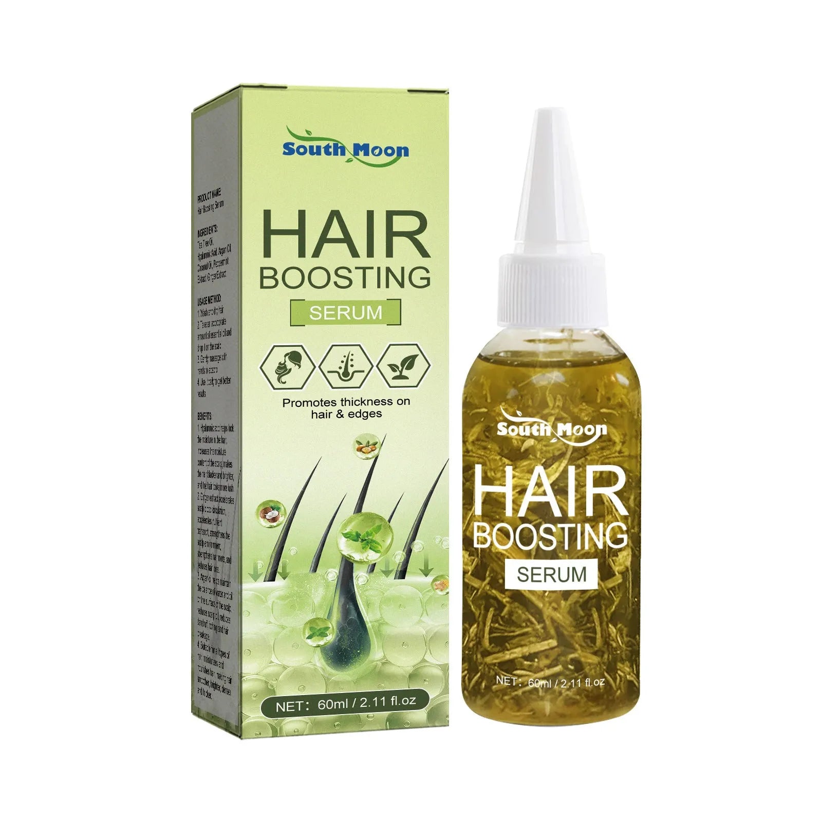 60ml bottle of anti-fall repair hair oil for dry and frizzy hair care.