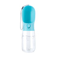 Large capacity outdoor portable travel pet water bottle 550ml in green with built-in drinking bowl