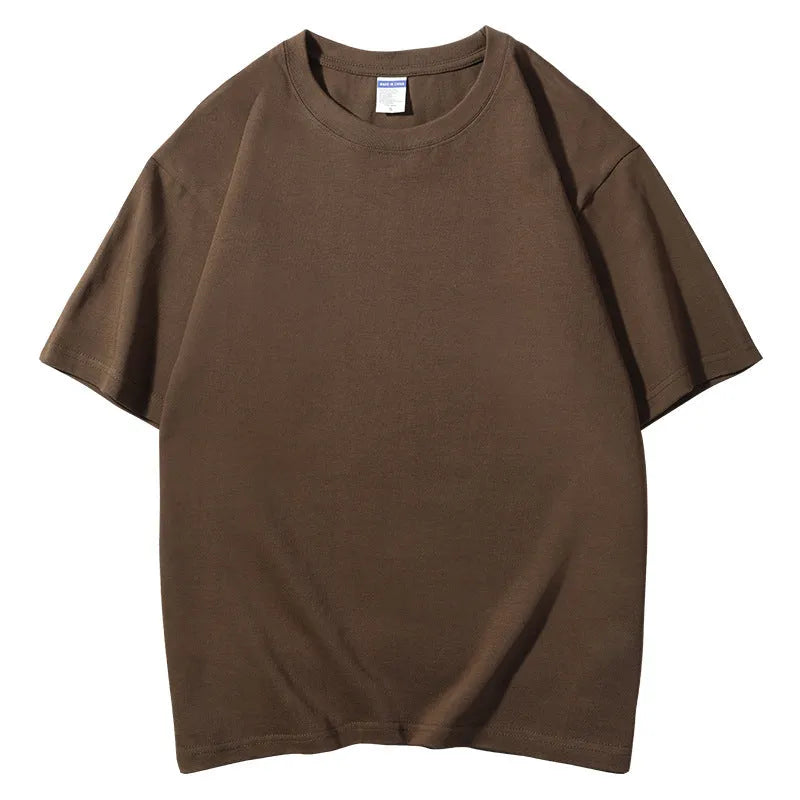 Men's loose fit cotton t-shirt in multiple colours with round neck and printing pattern design