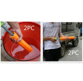 Orange EVA foam handle water gun for children's outdoor summer games.