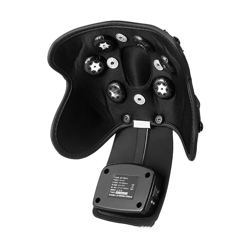 Portable knee massager with infrared heat warming, knee pads, shoulder pads and temperature control