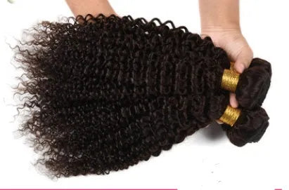 Brazil human hair curtain wig in kinky curly wave texture, medium long length, real hair, multiple size options