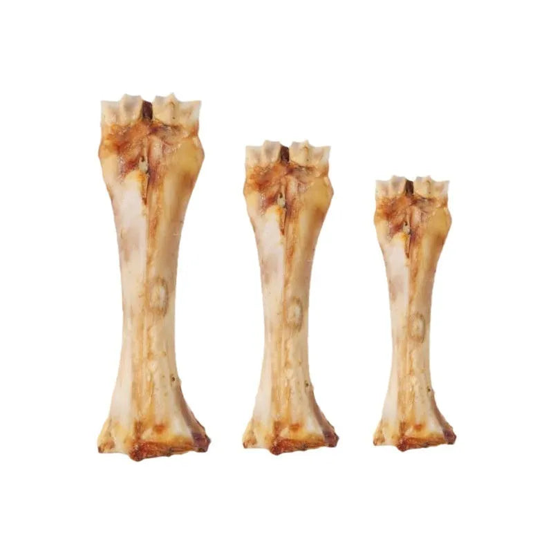 Large dog molar rod chew for dental care with roasted ox bone flavour