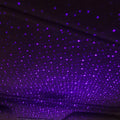USB star laser projection lights for car interior atmosphere decoration with multiple colour options and style settings