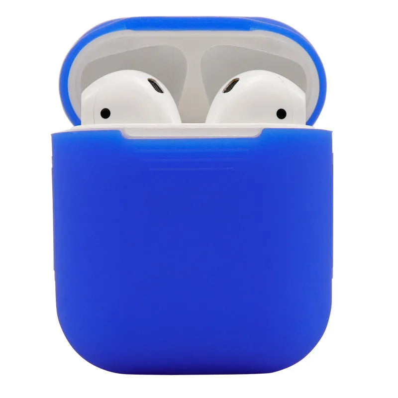 Silicone protective cover for AirPods 2 wireless headphones in multiple colour options
