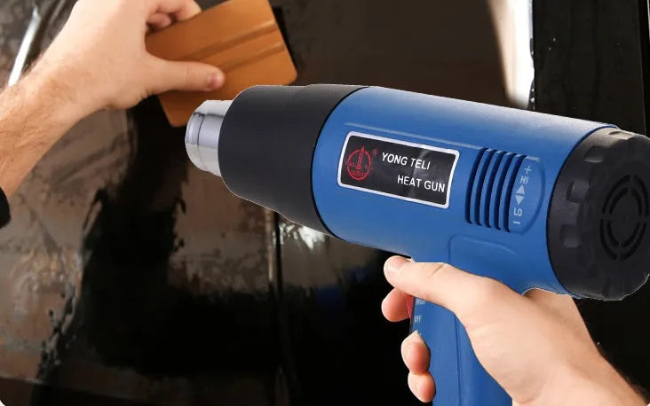 Industrial heat gun 1500W 220V with variable temperature 300-500°C dual air flow and overheat protection
