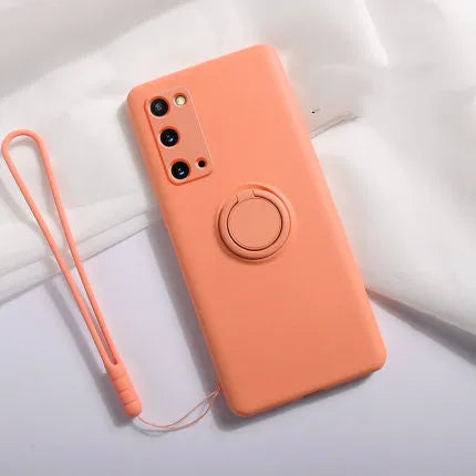 Samsung Galaxy S20 TPU silicone phone case in multiple colours showing back cover design.