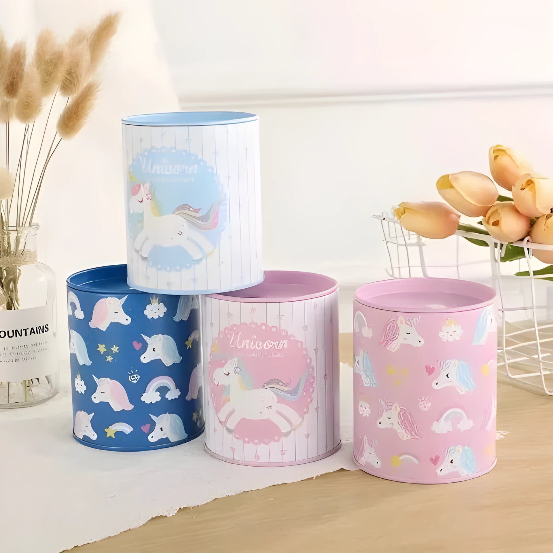 British style creative metal piggy bank for coin savings