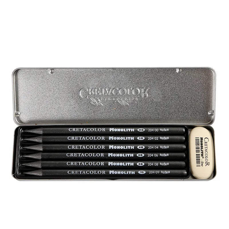 Wood-free graphite sketch pencil showing 146mm length with hardness grade markings