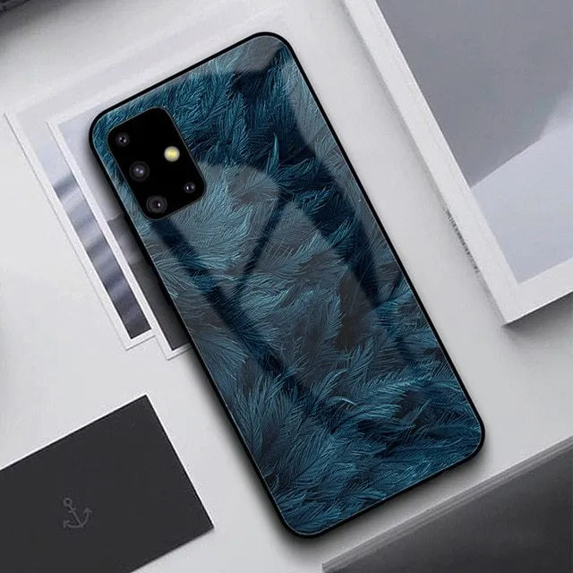 Black silicone phone case shown on a Samsung Galaxy S10 phone.