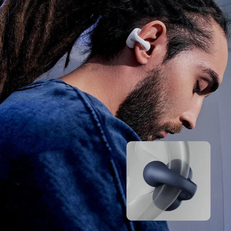 Wireless Bluetooth headset in-ear design i113 Black with USB charging cable