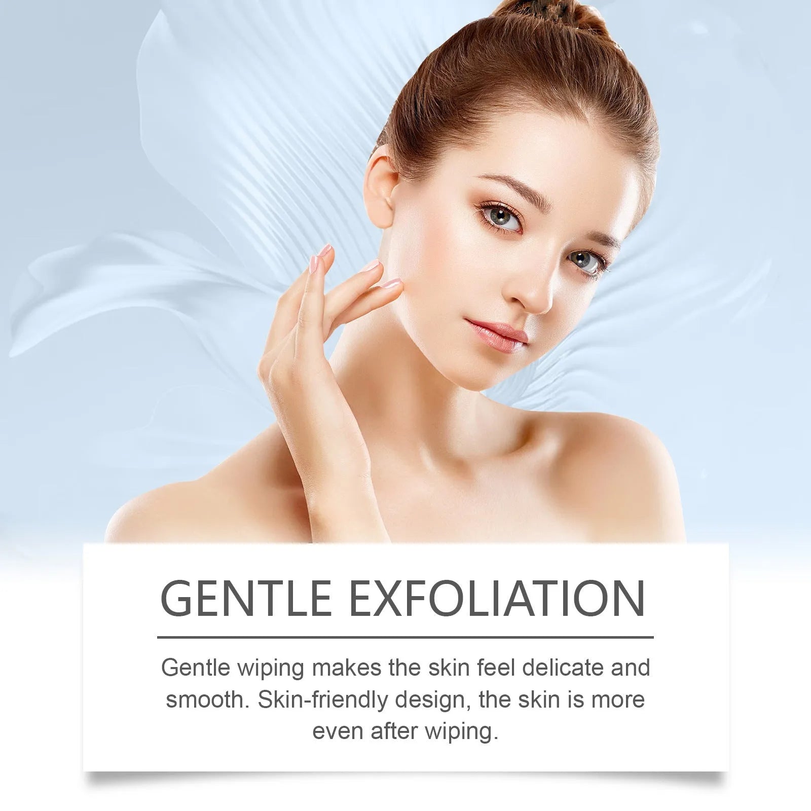 Glycolic acid exfoliating cotton pads set with 60 treatment pads