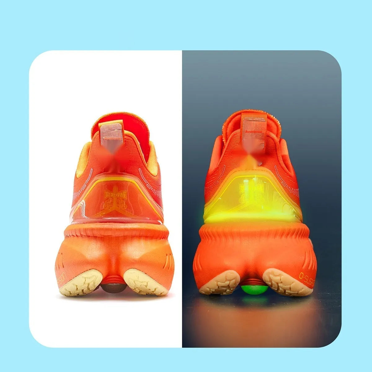 Low top running shoes in PU mesh with embroidery detail, shown in a red colourway on a rubber sole.