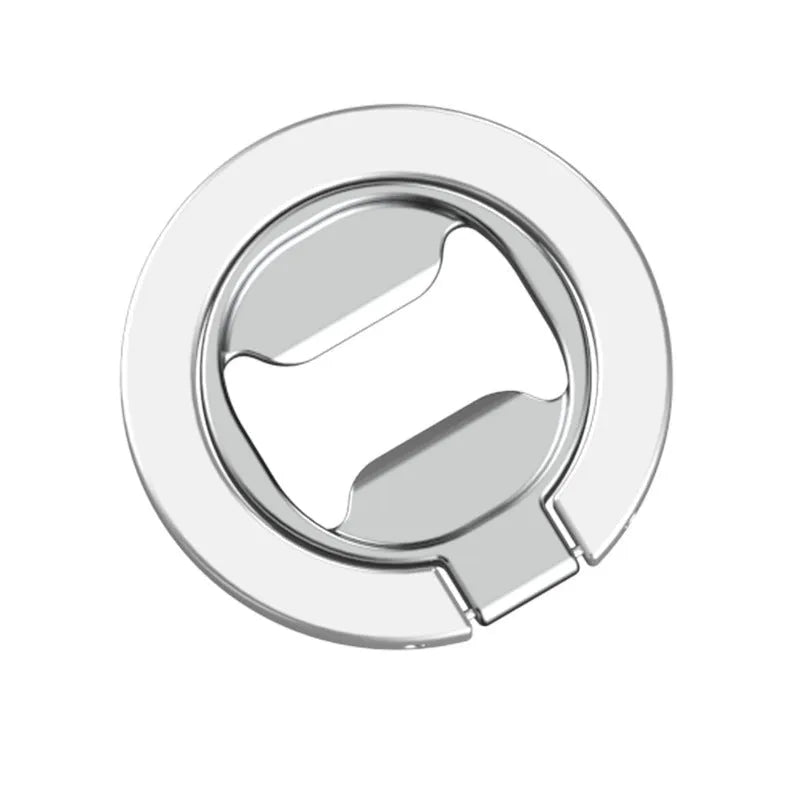 Black titanium steel metal ring magnetic adhesive phone holder desktop stand