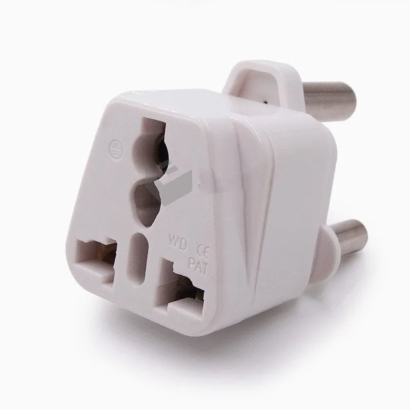 South Africa power converter socket 10A 250V CE certified in black ABS phosphor bronze for European and American plugs