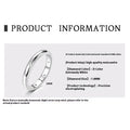 S925 sterling silver unisex bracelet ring round geometric shape US size 4 to 10