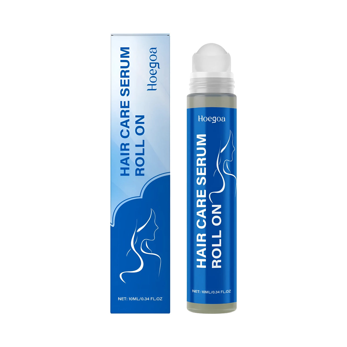 10ml rosemary hair growth ball liquid with vitamin E and ginger root oil in a small bottle