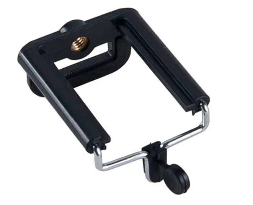 Mini flexible tripod with extendable legs and U-shaped smartphone clip for travel photography