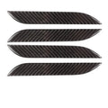 Tesla Model S carbon fibre door handle protection patches in 4-piece adhesive set