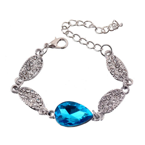 Bridal headdress bracelet earring three-piece set pendant drop metal alloy European American style