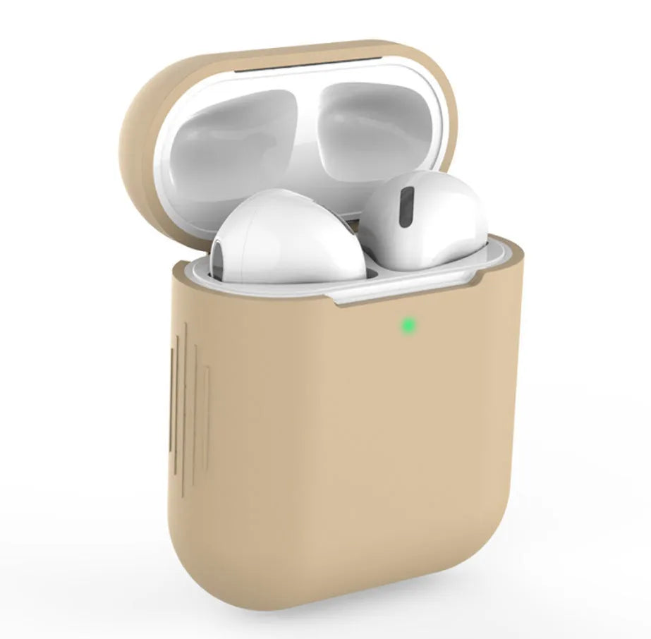 Silicone protective cover for AirPods 2 wireless headphones in multiple colour options
