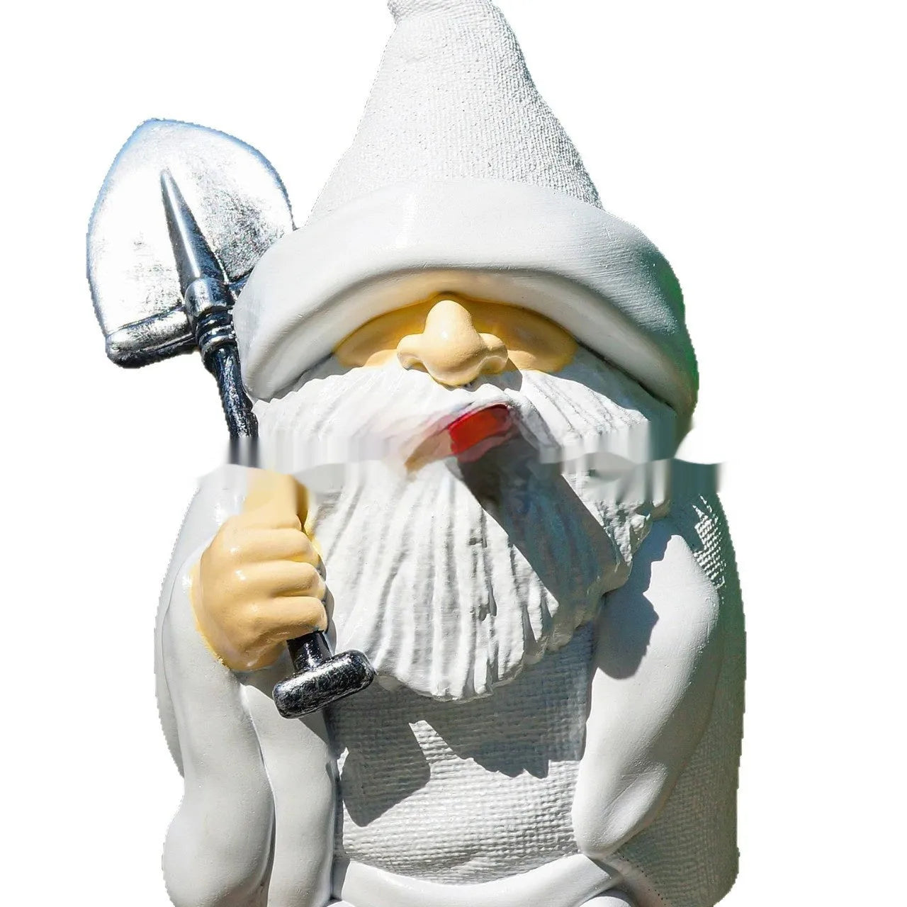 Smoking shovel dwarf Christmas garden resin ornament for outdoor decoration