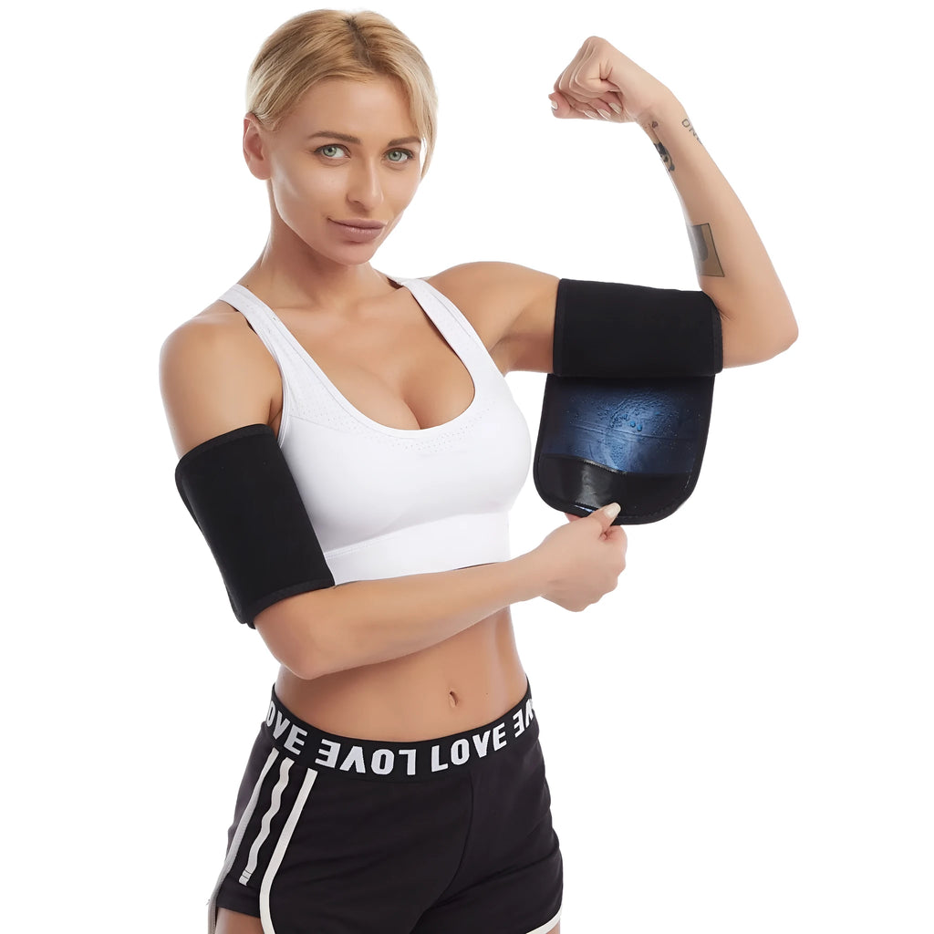 Butterfly Arm Band fitness exercise sauna sweat polyester fiber free size waist support shaping belly contracting silver tu lan sauna