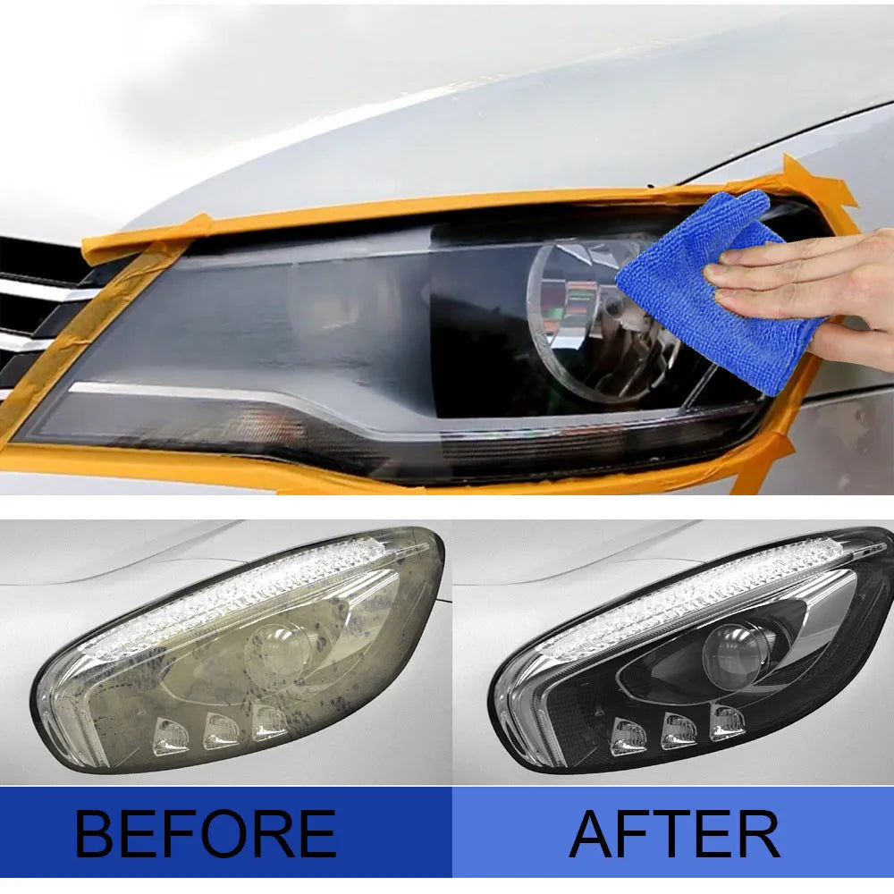 Car headlight repair fluid 20ml 30ml 50ml removes scratches yellowing oxidation no disassembly