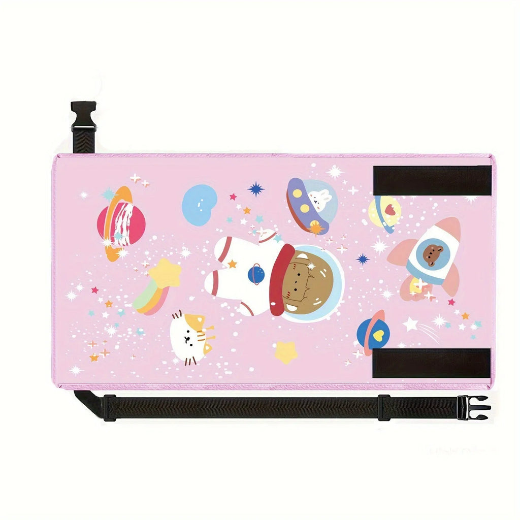 Portable children's aircraft pedal mat in Oxford cloth with custom pattern option