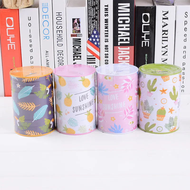 British style creative metal piggy bank for coin savings