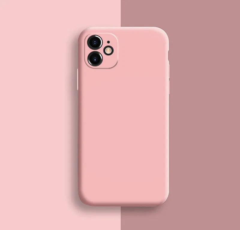 Silicone protective case for iPhone 11 series shown in one of seven solid colour options.