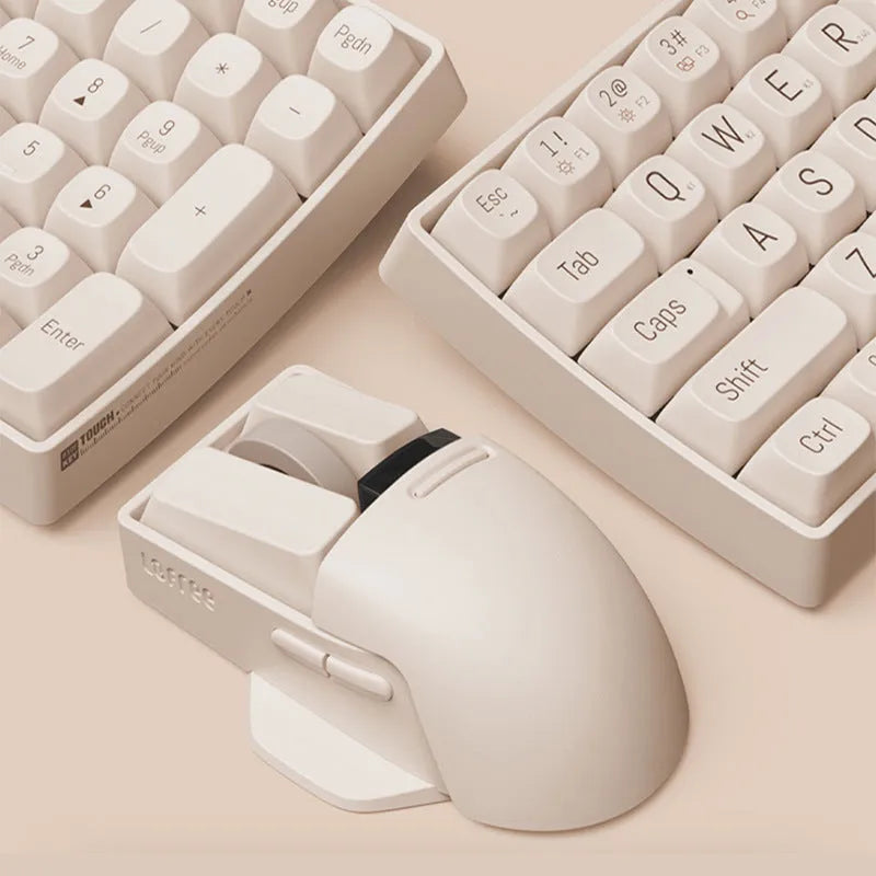 Xiaoqiao tofu colour wireless mouse with USB receiver and Type-C cable