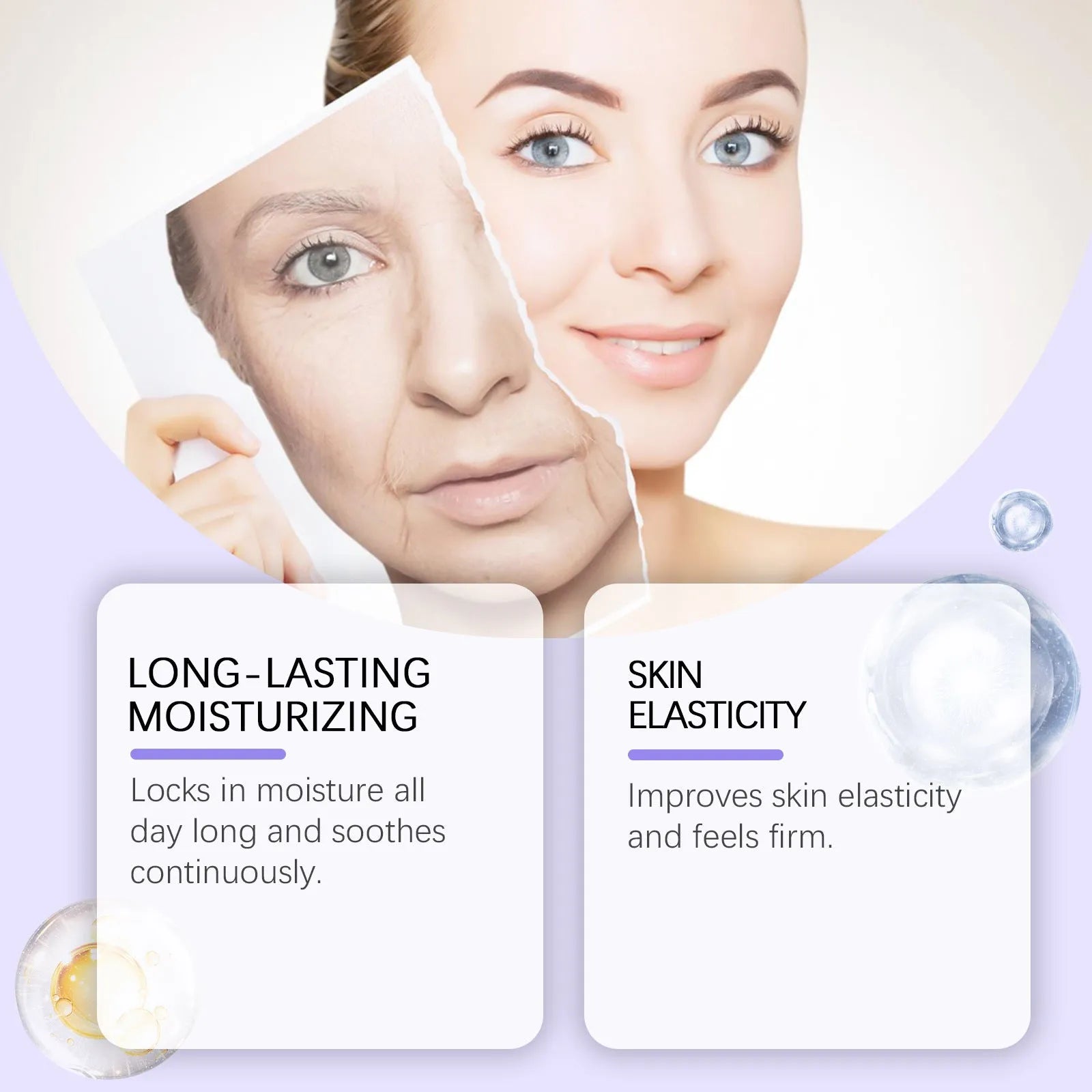 30g jar of moisturising neck cream with retinol and ceramides for daily skincare.