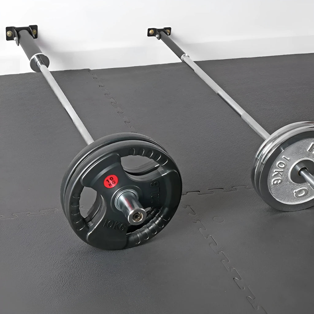 Steel pipe wall rack for 25 barbell rods with 25mm or 50mm inner diameter options