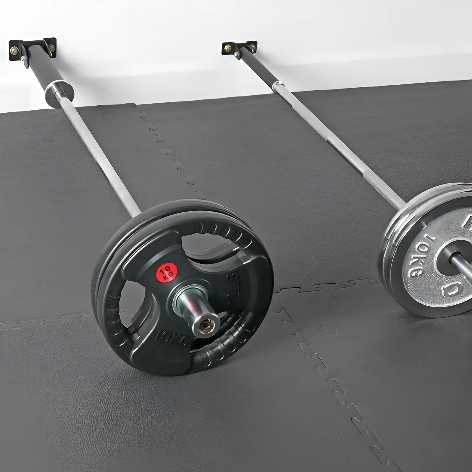 Steel pipe wall rack for 25 barbell rods with 25mm or 50mm inner diameter options