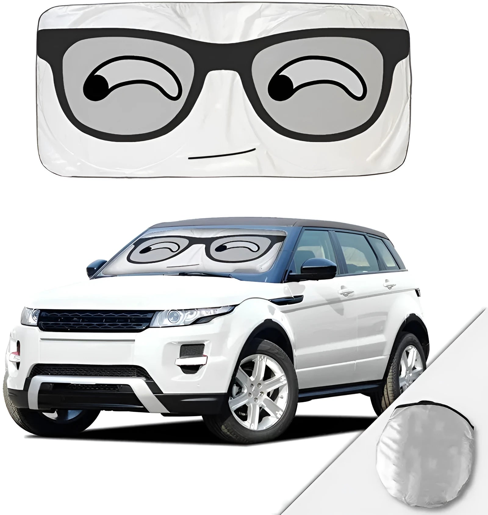 Car sun block silver tape heat insulation sun visor shield for windscreen protection