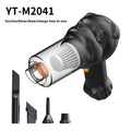Car vacuum cleaner with wireless charging and dual suction and blowing function for vehicle interior cleaning