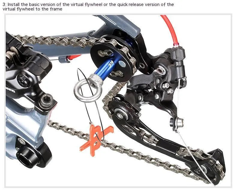 Aluminium bicycle chain tool with three format options for washing and tension adjustment