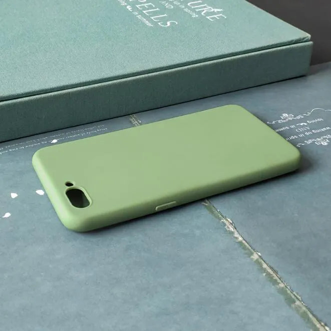 Frosted matte iPhone case in multiple colours showing slim 1.5mm thick soft shell design