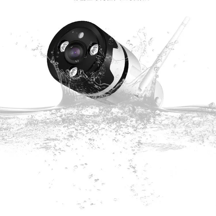 BC56-L6 outdoor Internet HD camera in white with 185° fisheye lens and TF card slot