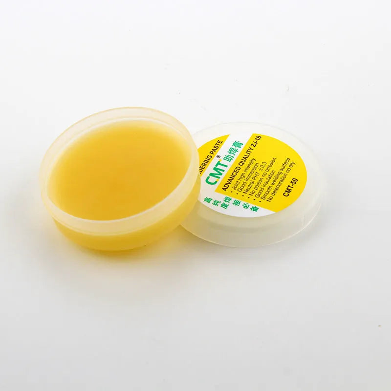 High purity rosin soldering flux paste in 50g and 85g containers for electric soldering iron