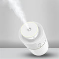 Car humidifier silver grey USB powered 200ml tank 70x148mm on car seat
